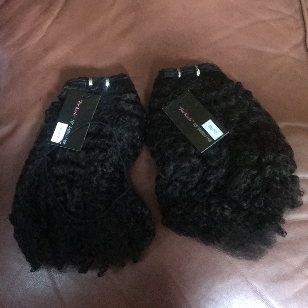 ForKurls 18” wefted hair.Price is for both bundles